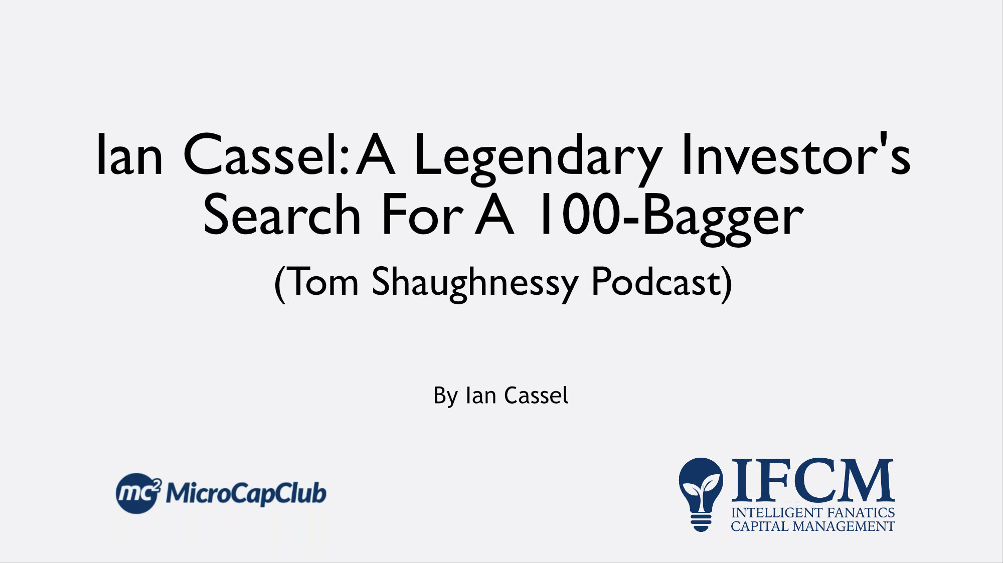 Tom Shaughnessy Podcast May 2020